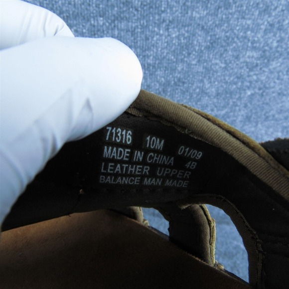 Clarks  Men Gladiator Sandals Brown Leather Hook & Loop Size 10 Medium - Picture 7 of 10